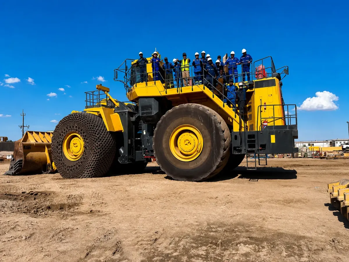 SITE PHOTO — LARGE WHEEL LOADER / MES SERVICE TEAM